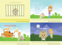 Stickers design to promote the Mead Johnson forum