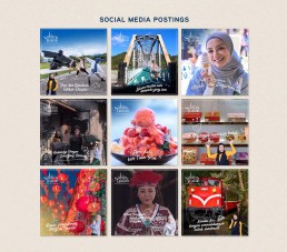 Some of the social media postings for this campaign.