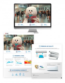 A campaign site where users are able to learn and understands more about the products.