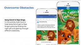 Interactive storybook in a Facebook Canvas format
